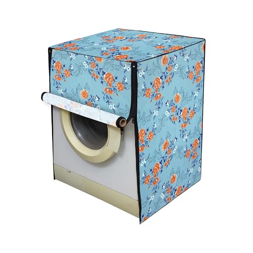 Image of Lithara Front Load Fully Automatic Washing Machine Cover for LG, Samsung, IFB, Whirlpool, Suitable for 7 kg & 7.5 KG - Waterproof, Dustproof Cover (Print-2)