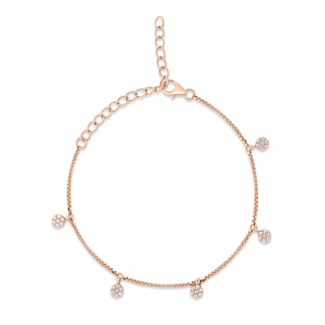 ZAVYA 925 Sterling Silver CZ Floral Rose Gold Plating Bracelet | Gift for Women and Girls | With Certificate of Authenticity and 925 Hallmark (B0CWDFHYCJ) Amazon Price History, Amazon Price Tracker