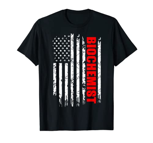 Biochemist USA-Flagge, stolz, Geschenk T-Shirt