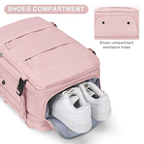 Image of coofay Expandable Travel Backpack For Women Men Airline Approved Personal Item Backpack For Airlines Carry On Backpack Flight Approved Waterproof Backpack For Traveling On Airplane Gym Travel Bag