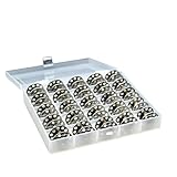 Utilisation pratique: Nos bobine en métal avec étui ont une surface lisse sans bavures, faciles à faire rouler lors de l'utilisation, les fils de couture ne s'emmêlent pas facilement, et l'installation ou le remplacement est rapide et pratique, permettant de terminer rapidement les projets de couture.