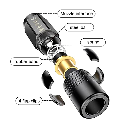 AMONENZ 2 Pieces Grease Gun Nozzle, Coupler for Grease Gun, No Oil Return, not Easy to Deform, Connection Diameter 9mm, Suitable for Hose, Hard Pipe - Image 4