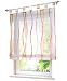Produktbild BAILEY JO Voile Raffrollo mit Wellen Druck Design Rollos Schlaufen Transparent Vorhang (BxH 100x140cm, orange)