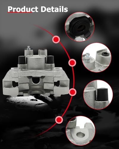 Image of cciyu 18B4818 18B4819 Rear Left & Right Brake Calipers With Bracket For Jeep For Grand Cherokee 4.0L 1999-2004,For Jeep For Grand Cherokee 4.7L 1999-2004(2PCS)