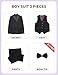 Marvelous World Boys Stylish Tuxedo Suit Set Black Youth Size 18