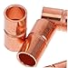FIXOSHEE 5pcs Copper Connector Kit Hvac Systems Straight Coupling Fittings Easy Install to Wire Connectors Industrial Accessories