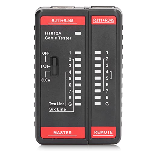 Testeur De Câble Réseau HT812a, Testeur De Vitesse Internet, Détecteur De Circuit Ouvert, Outil De Test De Fil De Ligne Téléphonique RJ11 RJ45, Outils Réseau pour Test De Fil Téléphonique Et Réseau