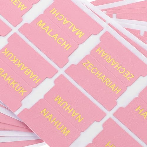 Pestañas marcapáginas de cuero PU PRETYZOOM, separadores rosas para organizar libros 4