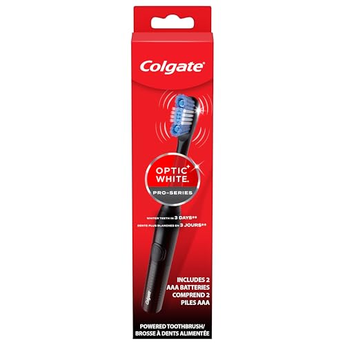 Colgate Optic White Pro-Series Whitening Battery Operated Toothbrush with Timer,