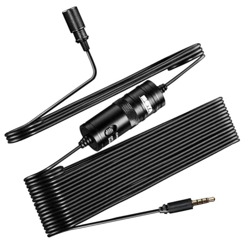 Image of BOYA by-M1 Omnidirectional Lavalier Condenser Microphone with 20ft Audio Cable for Vlog, Video, YouTube for Smartphones, Mac, PC, Tablet, Camera (Black)
