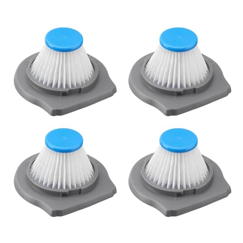 4 Pack Filter Element for BLACK+DECKER Hand Vacuum Models for HLVCF10, HLVC+ REVHV8J, HLVC315J10, HLVC315B10, HLVC315B01, HLVC320J01, HLVC320B01, REVHV8J40, REVHV8J40W