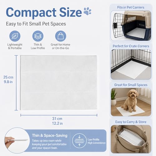 Image of RAINFLOW Dog Pee Pads, Puppy Training Pads 50 PCS, Disposable Absorbent