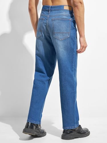 Image of Highlander Men's Straight Relaxed Fit Jeans | Stretchable | Everyday Comfort & Style| Jeans for Man|Premium Cotton Blend