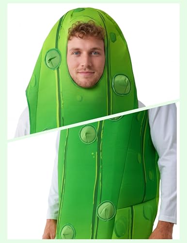 image for Spooktacular Creations Halloween Pickle Costume Adult, Unisex Food Cos
