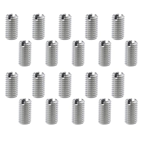 BEELUKY 20 Pezzi Inserti Filettati M8 a M6 in Acciaio Inox Dado Riduttore Inserto Filettato Autofilettante Dadi di Riduzione Maschio e Femmina per Automotive Turbine a Vapore Attrezzature Meccaniche