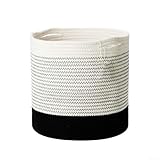 Matériau de la corde en coton : fabriqués à partir de corde de coton solide, ces paniers élégants présentent un motif moderne noir et blanc qui complète différents styles d'intérieur
