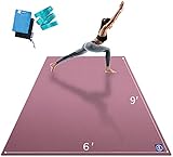 Premium Large Yoga Mat 9'x6'x9mm, Extra Wide and Thick Exercise Mats for Home Gym Workout, Move Free
