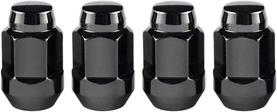 MCGARD 64015 Black Bulge Cone Seat Style Lug Nuts (M12 x 1.5 Thread Size) - Set of 4 : Automotive