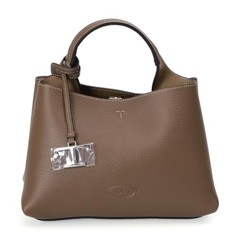 [Tod's] [�g�b�Y] �n���h�o�b�O ���f�B�[�X �V�����_�[�o�b�O ���U�[ �}�C�N�� T �^�C�����X �z���C�g XBWAPAEL000 QRI 4L64 �_�[�N�u���E�� [���s�A���i]
