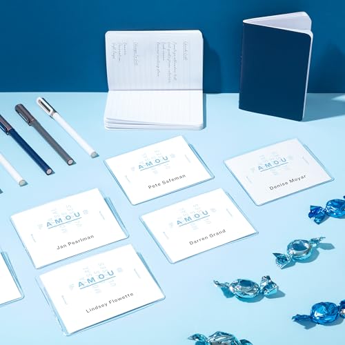 Image of Avery Customizable Name Badges, Pin Style, Clear Name Tag Holders, White Laser /Inkjet Printable Inserts, (74540), 3 inch x 4 inch (Pack of 5)