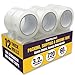 Tape King Super Thick 3.2mil Clear Packing Tape (12 Refill Rolls) - Heavy Duty Adhesive 60 Yards Per Roll, Carton, Industrial, Commercial, Moving, Box & Packing Sealing (TK-053)