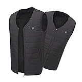 ? [Sichere und konstante Temperatur] Die Heizweste besteht aus Kohlefaser. Heizelemente, keine schädliche Strahlung, sicher und umweltfreundlich, weich und komfortabel. Der humanisierte Heizteil ist für den kalten Teil des Nackens und des Rückens konzipiert. Er kann Ihnen leicht helfen einen ganzen Winter durchleben.