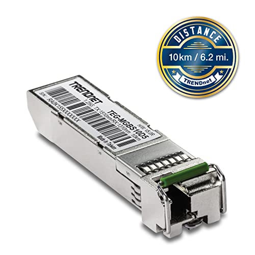 Module LC monomode à double longueur d'onde TRENDnet TEG-MGBS10D5 SFP argenté - 4