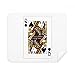 Playing Cards Spade Q Pattern Cleaning Cloth Screen Cleaner 2pcs Suede Fabric