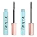 L'Oreal Paris Voluminous Makeup Lash Paradise Waterproof Mascara, Voluptuous Volume, Intense Length, Feathery Soft Full Lashes, No Smudging, No Clumping, Black, 0.25 Fl Oz (Pack of 2)