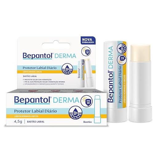 Bepantol Derma Protetor Labial Diário, Hidratante Labial FPS 50, 4,5g