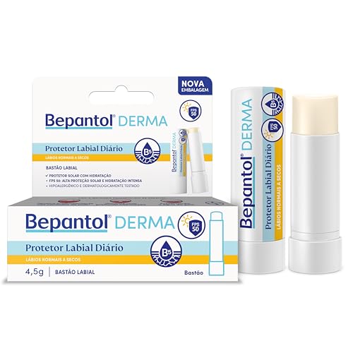 Bepantol Derma Protetor Labial Diário, Hidratante Labial FPS 50, 4,5g