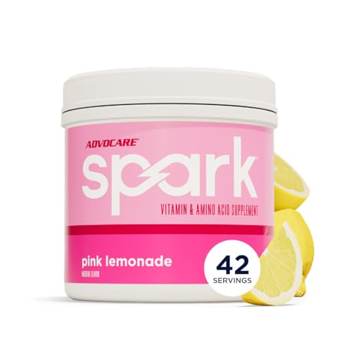 Image of AdvoCare Spark - Energy Drink Mix - Vitamin & Amino Acid Supplement - Supports Energy & Focus - Portable Immune Support - Sugar-Free - Pink Lemonade (10.5 oz)