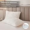 Annadaif Plush Faux Fur Duvet Cover Set – Queen Size, White Shaggy Bedding