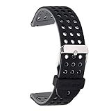 Lwsengme 22mm Watch Band for Samsung Gear S3 Classic/Frontier Smart Watch, AIR Hole Silicone Replacement Bands for Samsung Gear S3 Classic & Frontier