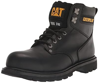 Caterpillar Men's Second Shift Steel Toe Work Boot, Black Full Grain, 13 M US