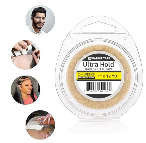 Image of SAFEHOLD Ultra Hold Wig Tape Waterproof Sweat Resistant 1 Inch 12 Yards | Waterproof wig tape offers strong hold for 2 to 4 weeks with easy application and comfortable daily wear