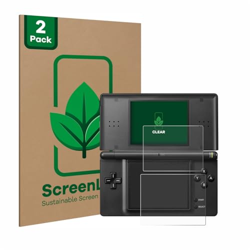 ScreenLeaf (2 Unidades Protector de pantalla para Nintendo DS LITE [Protección de Pantalla Sostenible, Clear, Anti-Arañazos]