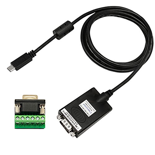 Adaptateur USB C vers RS485 RS422 sécurisé contre les surtensions ESD pour automatisme