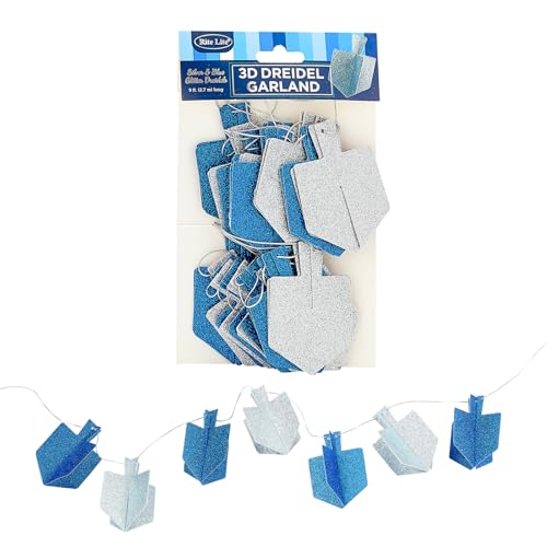 Rite Lite Hannukah Garland Decoration - Blue...