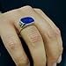 MOUNTJEWELS Natural Mens Lapis Lazuli Ring 925 Sterling Silver Lapis Lazuli Mens Ring Handmade Gemstone Rings Gift For Him Promise Ring for men (9)