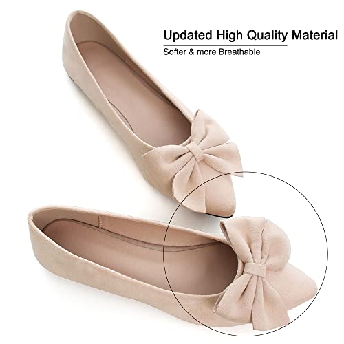 Image of Dear Time Women's Ballet Flats Dress Ballet Shoes Slip on for Office Work Comfortable Shoes