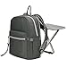 Flytise Leichter Rucksack Hocker Kombirucksack mit Klappstuhl für Camping im Freien Angeln Wandern Picknick BBQ Campingrucksack