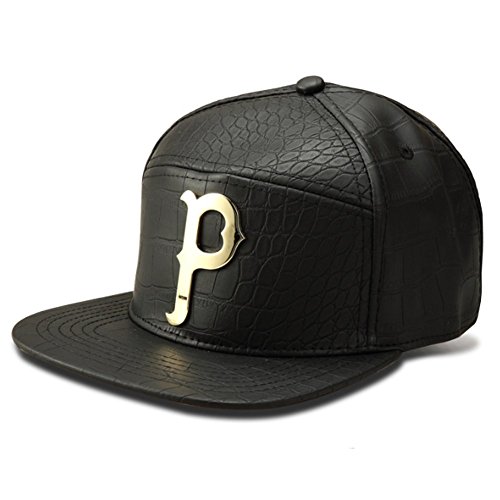 LEEYA NYU06 The New Crocodile Baseball caps p Tide brand flat-brimmed hats hip-hop hat (BLACK)