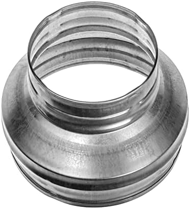 4" to 3" Duct Reducer Round Reducer Duct Fitting Pipe Increaser Reducer Made from Galvanized Steel (Drain, Waste and Vent) Reducing Coupling (Metal, 4 to 3 Inch)