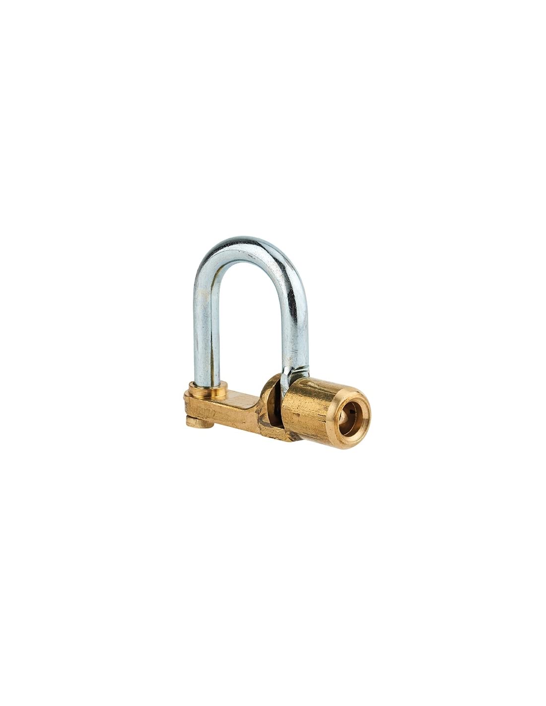 THIRARD Feuerwehr-Vorhängeschloss 329 mit geradem Sockel – Stahlbügel – Dreikant 5 mm – massives Messing