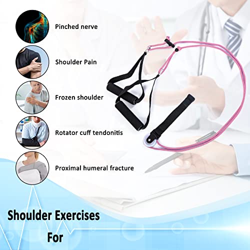 Image of Shoulder Pulley Over The Door Physical Therapy System, Exercise Pulley for Physical Therapy, Alleviate Shoulder Pain and Facilitate Recovery from Surgery