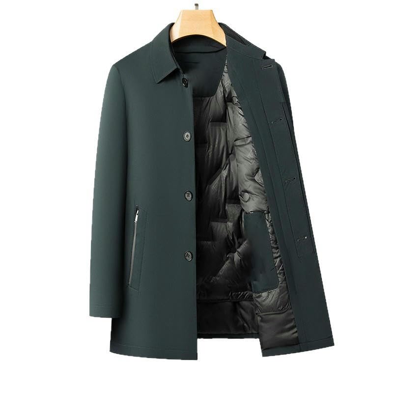 Chaqueta de plumón para el frío extremo con diseño ejecutivo medieval 5