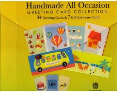 41 Handmade All Occasion Greeting Cards Collection with Decorative, Reusable Organizer Box