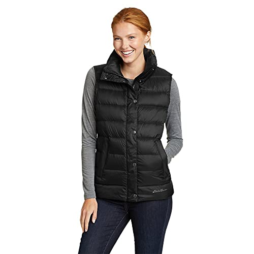 Eddie Bauer Women's Stratustherm Down Vest, Black, Medium, Petite #TOP15