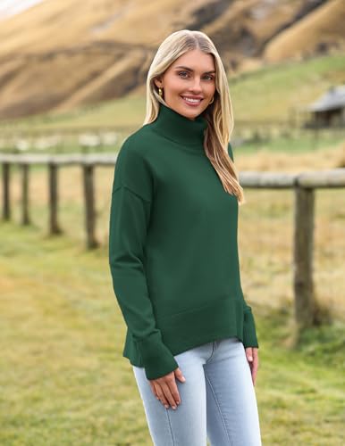 Image of Zeagoo Women's Turtleneck Sweater 2026 Fall Winter Chunky Knitted Pullover